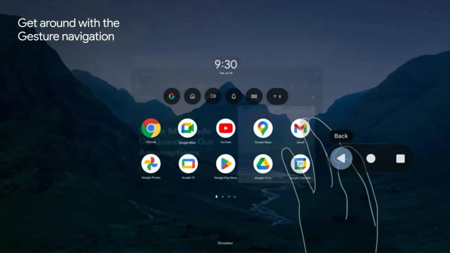 Android XR could support 3-button navigation