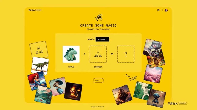 Google Whisk AI image generator replaces prompts with images