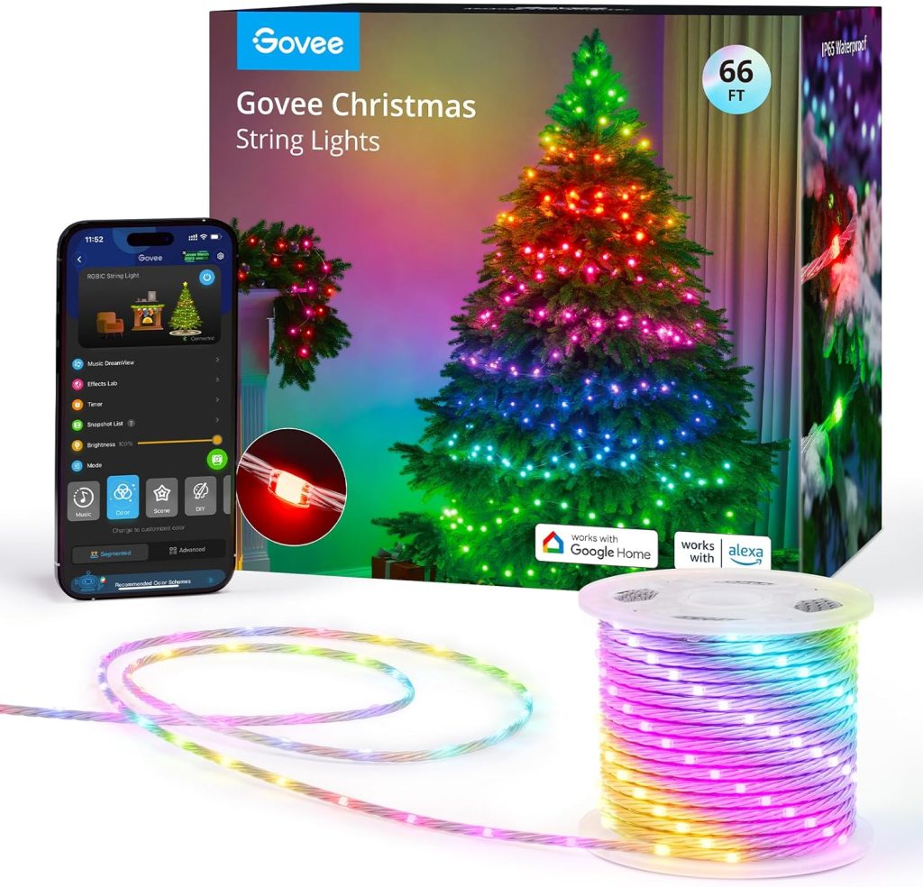 Govee RGBIC Smart String Lights – Customize Your Home with AI-Powered Lighting