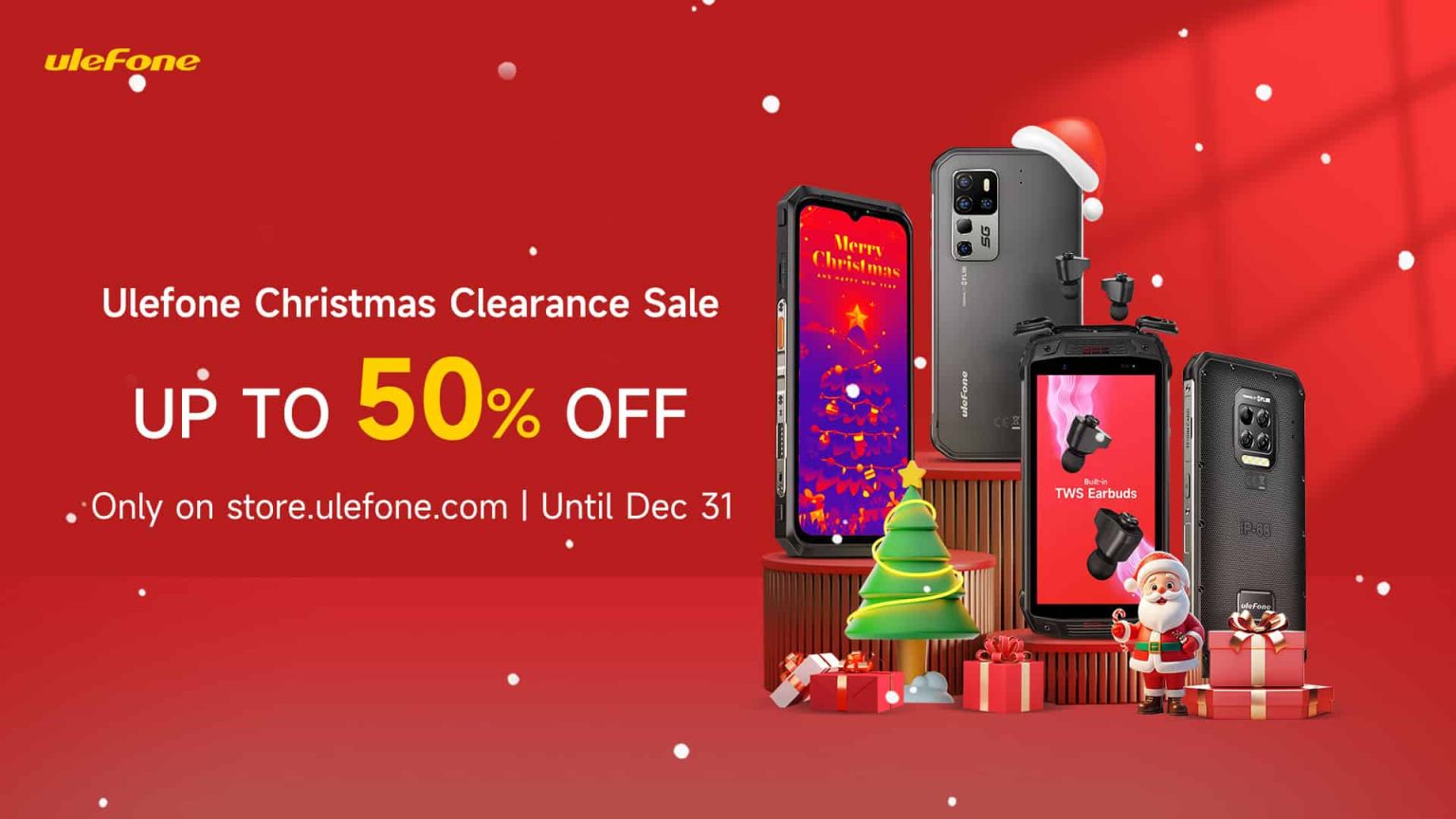 Ulefone kicks off Christmas sale with discounts up to 50%