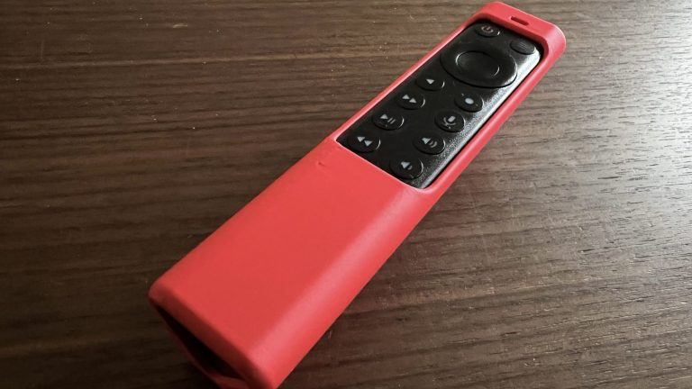 3D-printed case hides Netflix button on Shield TV Pro remote