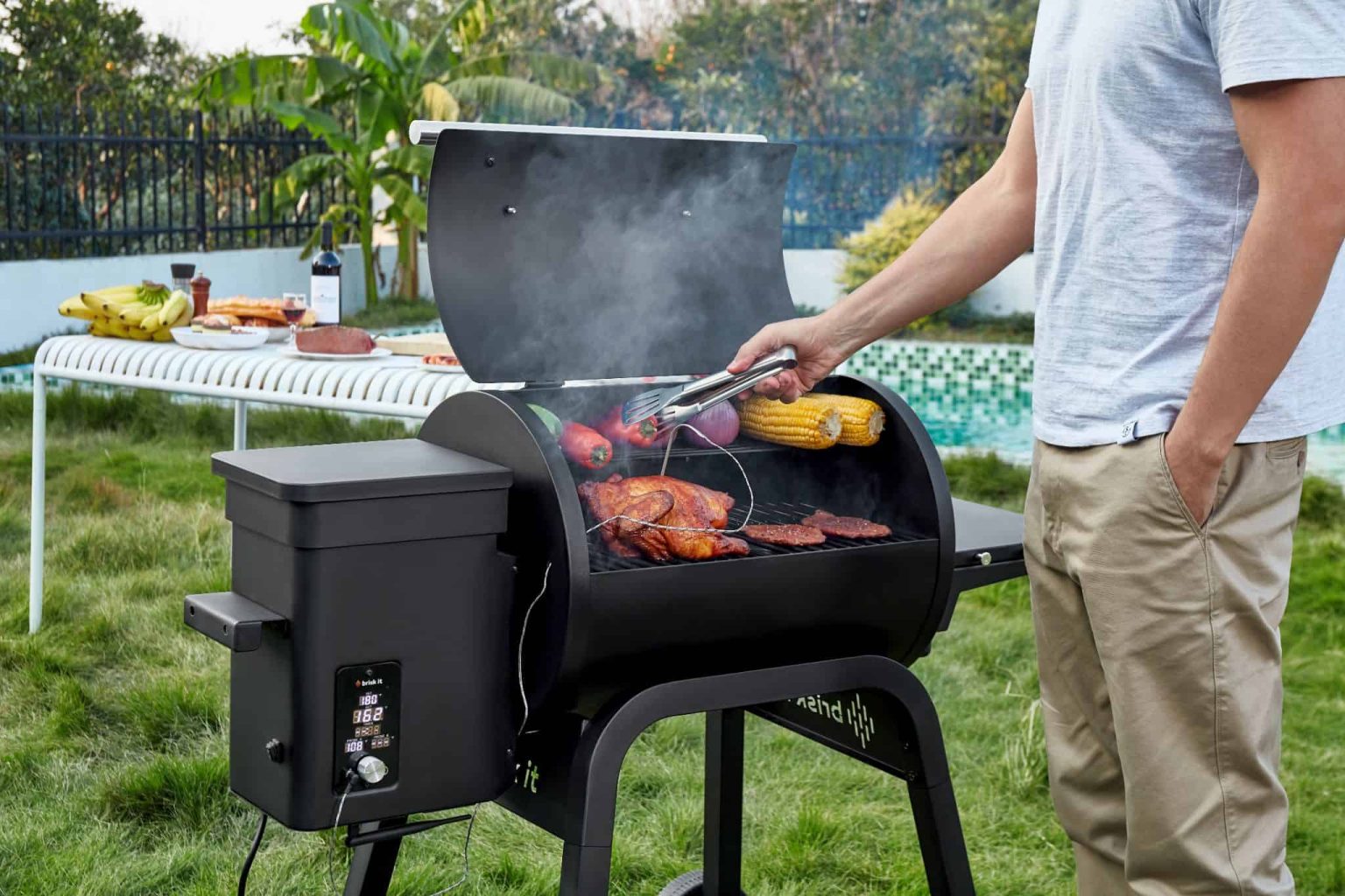 Brisk It’s new Zelos smart grill brings AI to wood-smoked BBQ