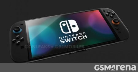 Nintendo Switch 2 renders show a familiar but upscaled design with an 8.4″ display