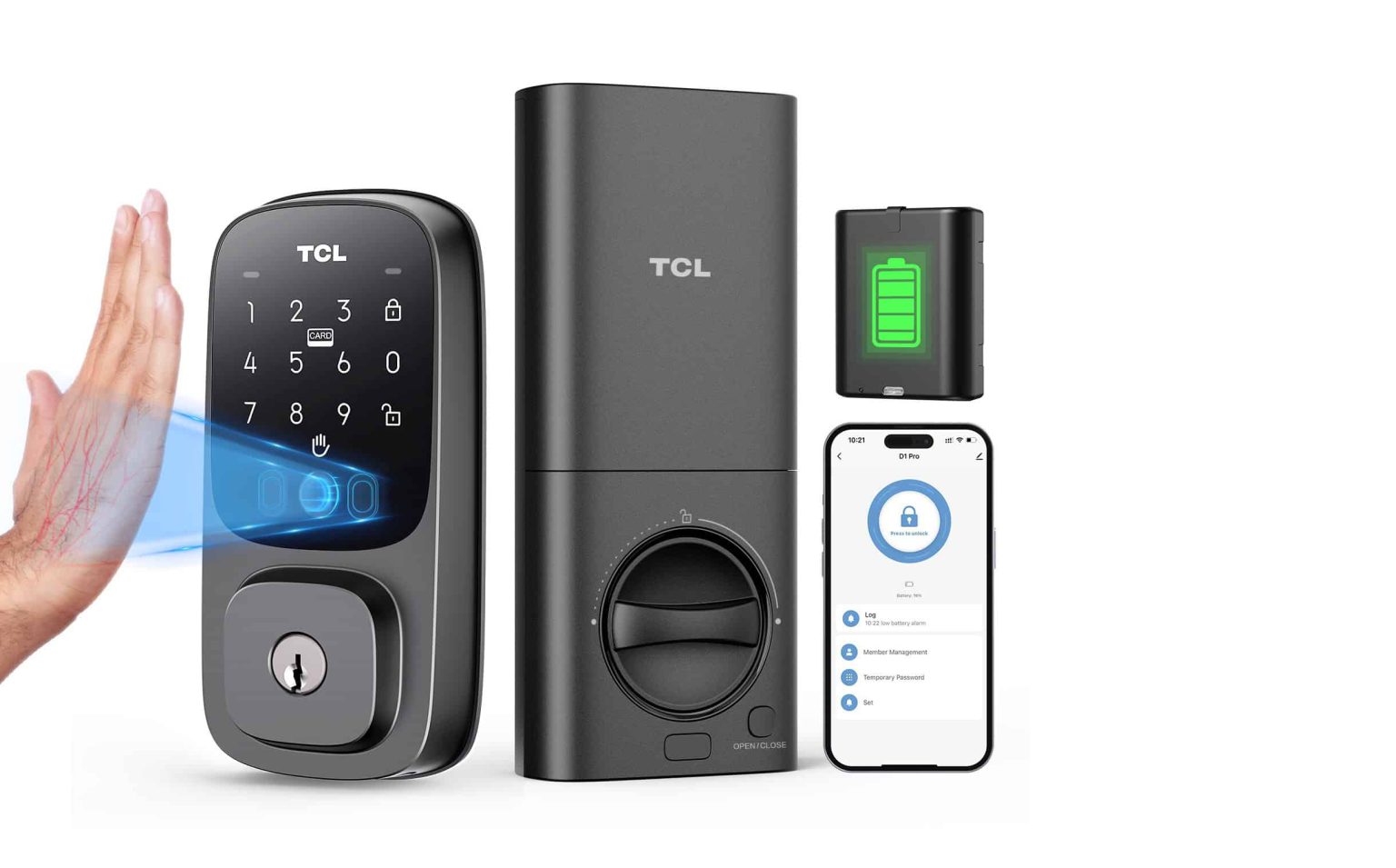 TCL Smart Lock D1 Pro has AI-powered palm vein recognition