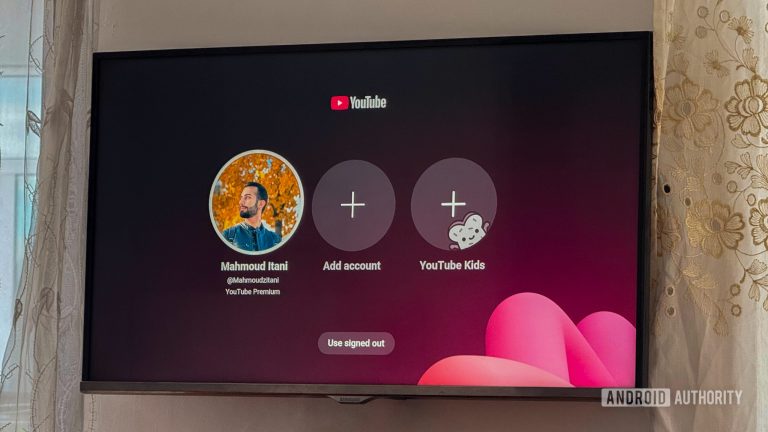 YouTube on Apple TV adds account selection launch screen