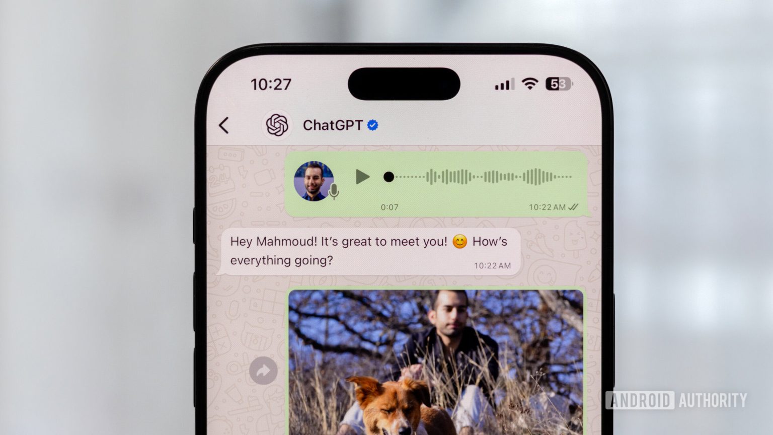 ChatGPT on WhatsApp can now reply to images and voice notes