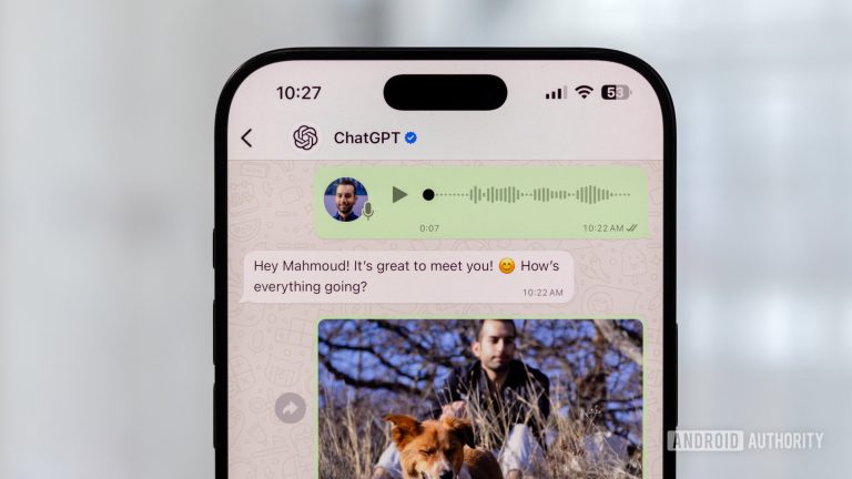 ChatGPT on WhatsApp can now reply to images and voice notes