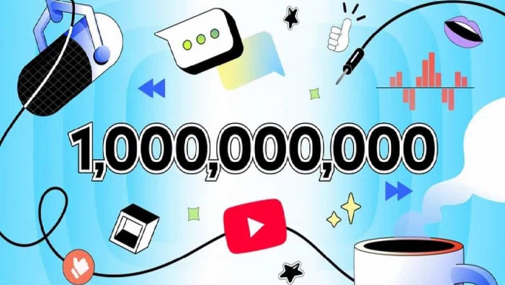 Over 1 billion users watch YouTube podcasts every month