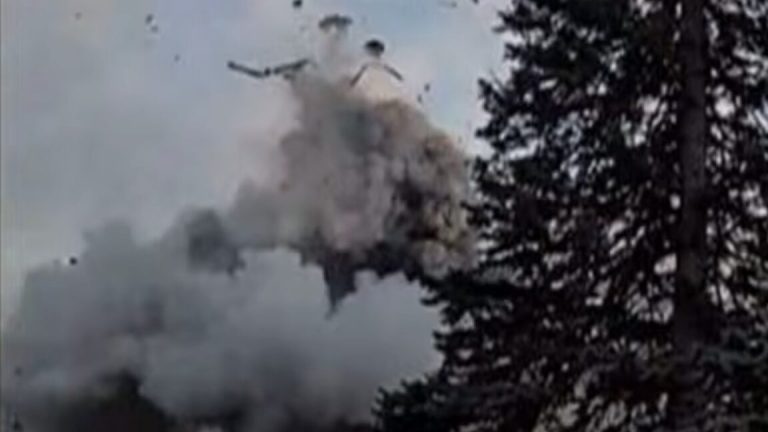 See a garbage truck’s CNG cylinders explode after lithium-ion battery fire